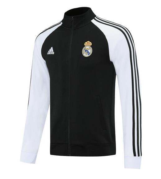 Real Madrid Black White Training Jacket 2020/21